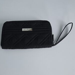 Vera Bradley Black Quilted Wristlet